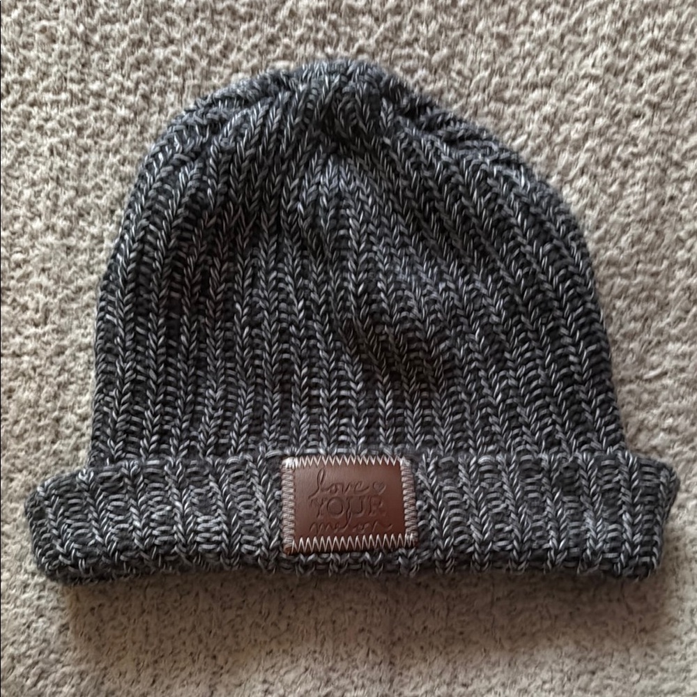 Love Your Melon Gray Knit Beanie
